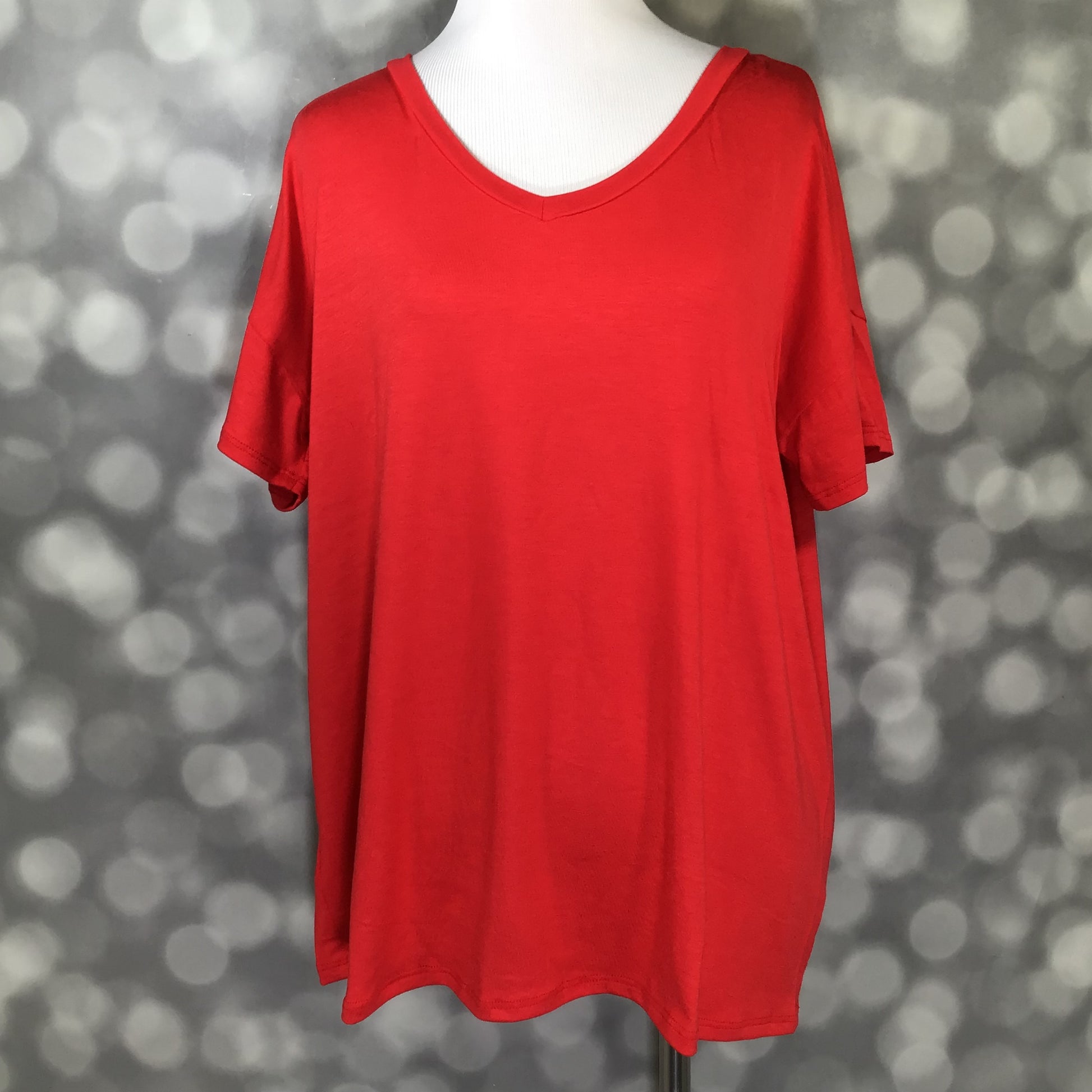 LuLaRoe Lisa - Solid Red Crimson 