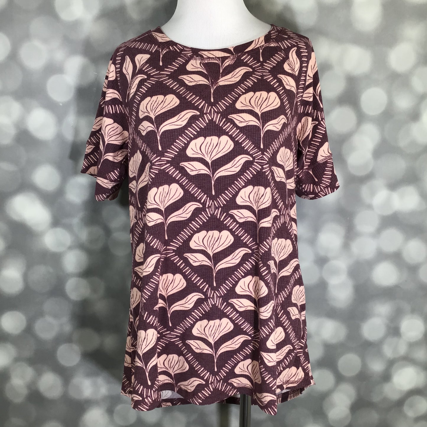 LuLaRoe Hailey Top - Mulberry Deco Floral