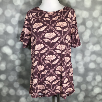 LuLaRoe Hailey Top - Mulberry Deco Floral
