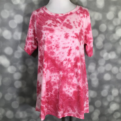 LuLaRoe Hailey Top - Pink Cloud Tie Dye