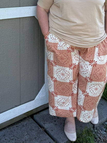 LuLaRoe LuLaRoe Justine Pant - Desert Tile Mosaic 