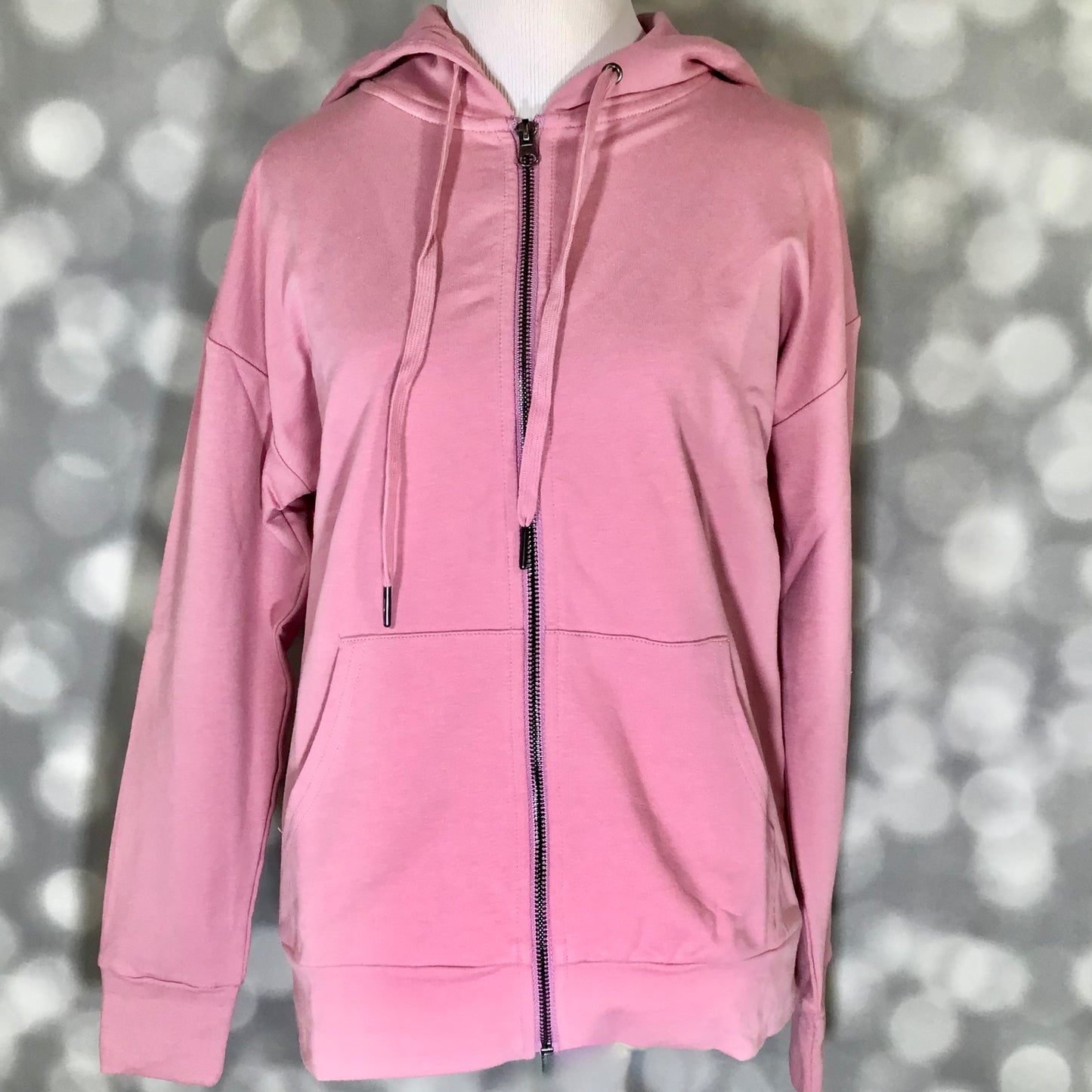 LuLaRoe Essential Zip Hoodie - Solid Lilas Mauve