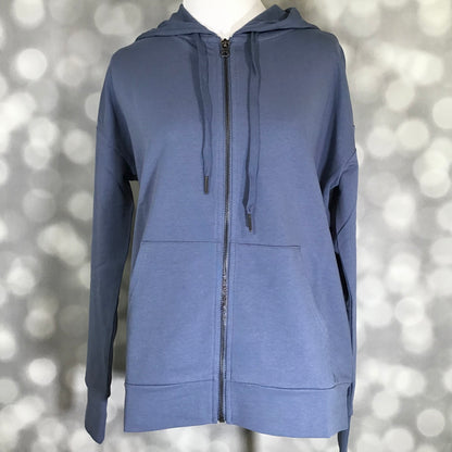 LuLaRoe Essential Zip Hoodie - Solid Vintage Indigo Blue