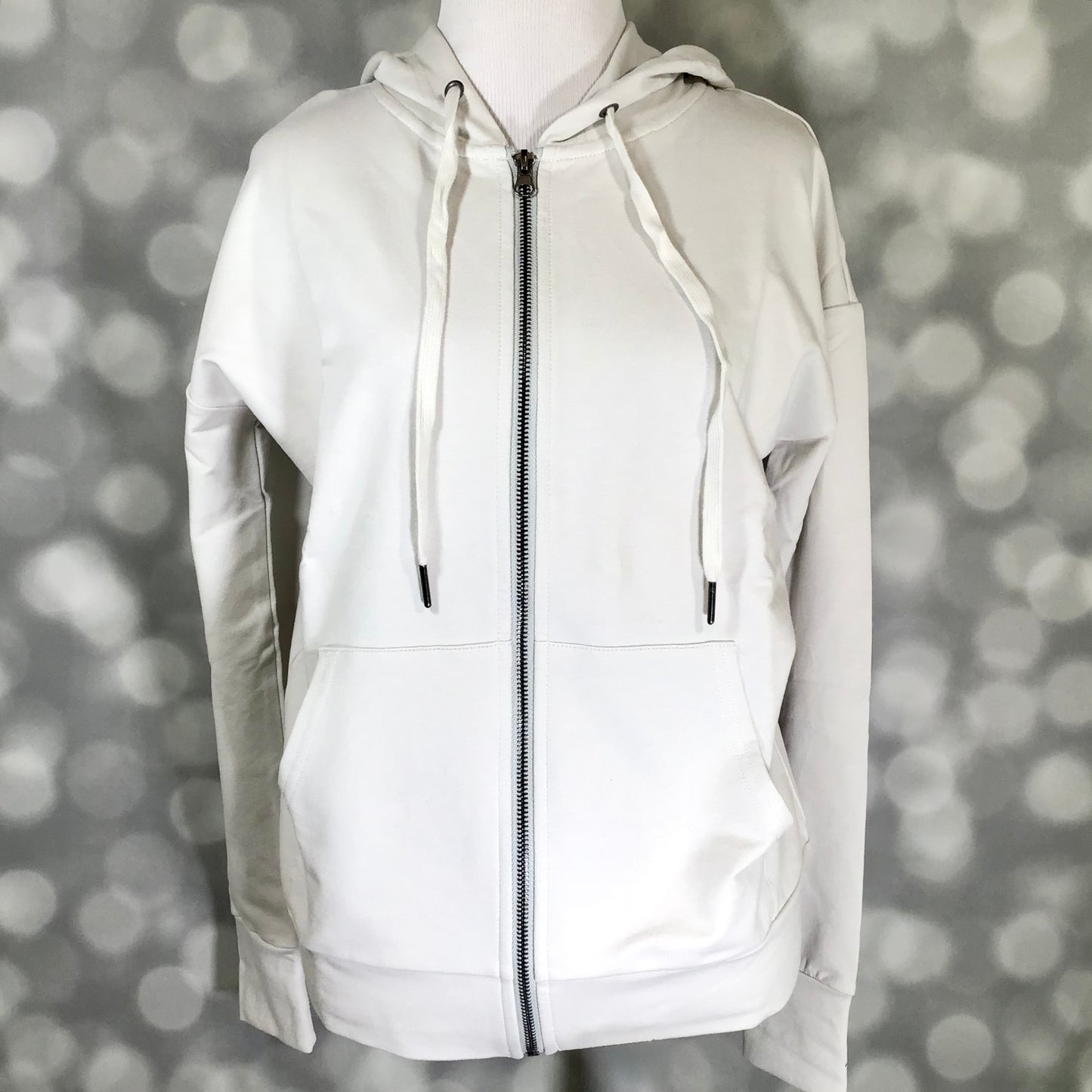 LuLaRoe Essential Zip Hoodie - Solid Dawn Blue Gray