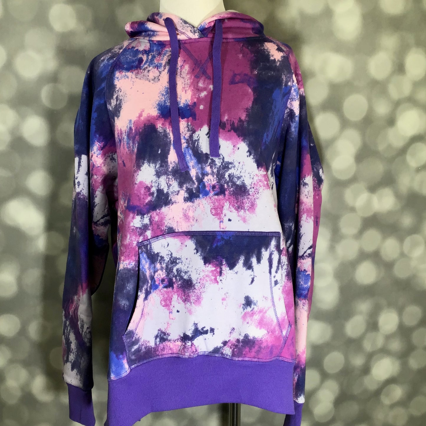 LuLaRoe Lexi Sweatshirt - Purple & Pink Tie-Dye