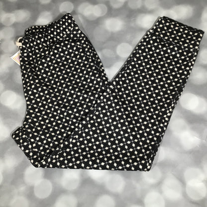 LuLaRoe LuLaRoe Boyfriend Jogger - Black & Cream Geometric Tile 