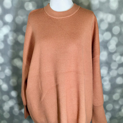 LuLaRoe Cozy Chris Top - Solid Golden Caramel Knit