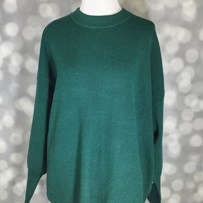 LuLaRoe Cozy Chris Top - Solid Deep Forest Green