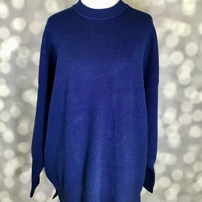 LuLaRoe Cozy Chris Top - Solid Navy