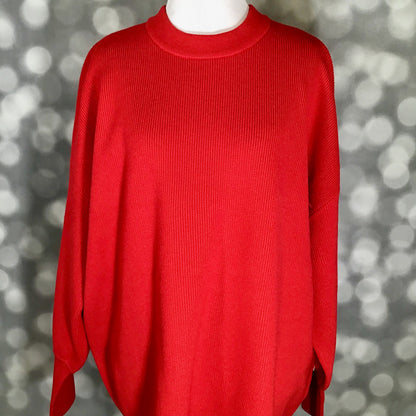 LuLaRoe Cozy Chris Top - Solid Holiday Crimson