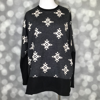 LuLaRoe LuLaRoe Tammy Top — Midnight Desert Aztec 