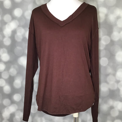 LuLaRoe LuLaRoe Vicki Top - Solid Chocolate Brown 