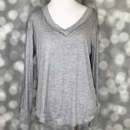 LuLaRoe LuLaRoe Vicki Top - Heathered Light Gray 