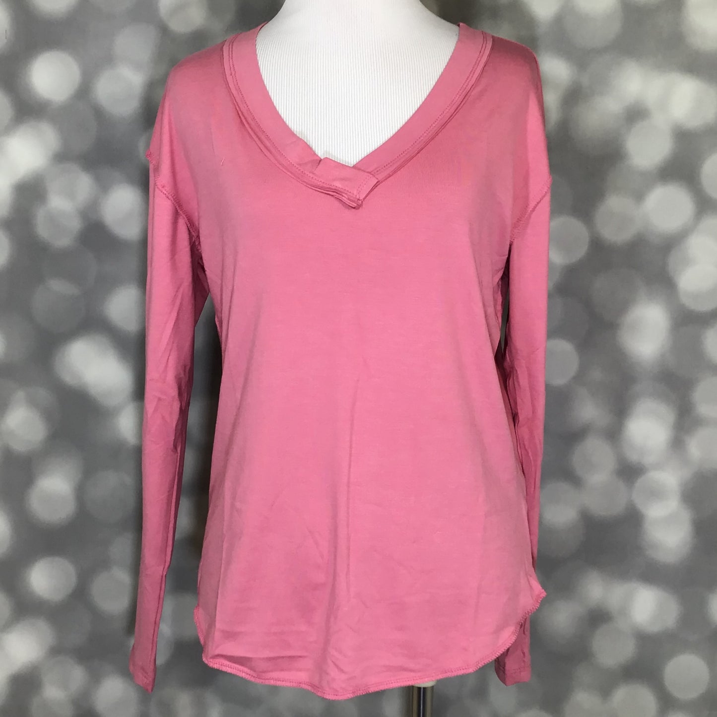 LuLaRoe LuLaRoe Vicki Top - Solid Dusty Rose Pink 