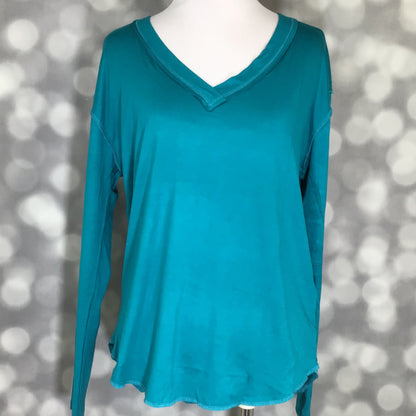 LuLaRoe LuLaRoe Vicki Top - Solid Deep Teal 