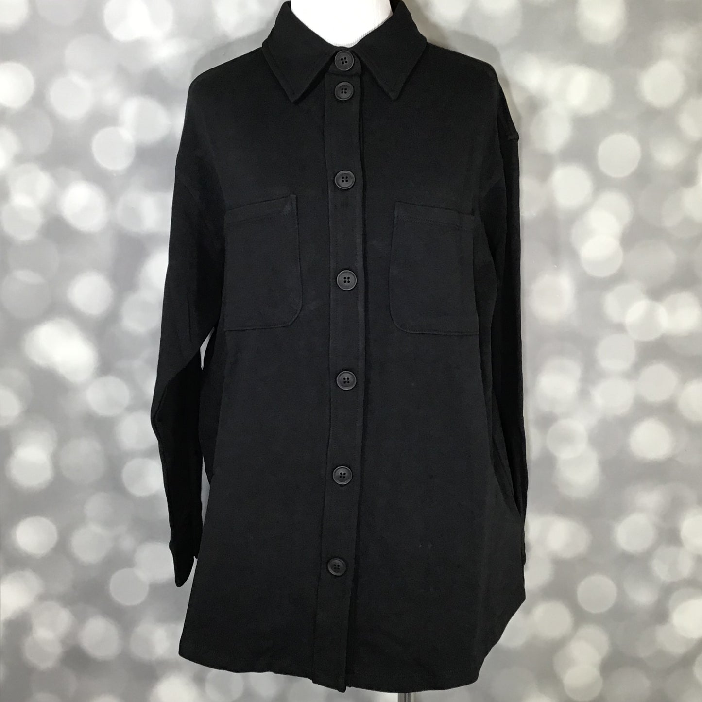 LuLaRoe LuLaRoe Myra Shacket - Solid Black 