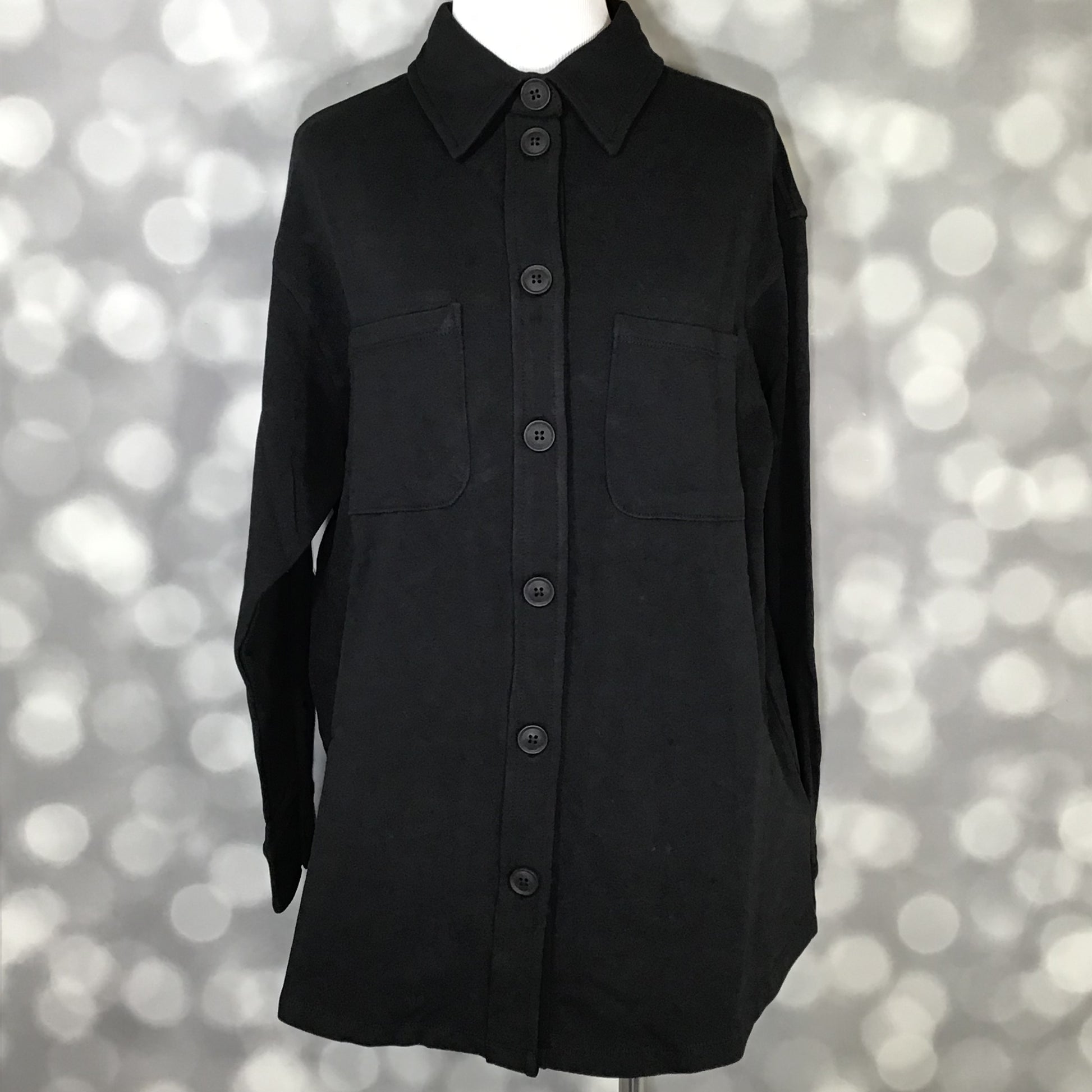LuLaRoe LuLaRoe Myra Shacket - Solid Black 