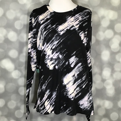 LuLaRoe LuLaRoe Rise Limitless Top - Ivory Brushstroke Abstract 