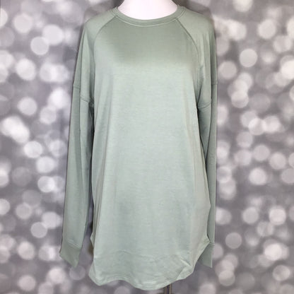 LuLaRoe LuLaRoe Erin Raglan Top - Solid Soft Sage 