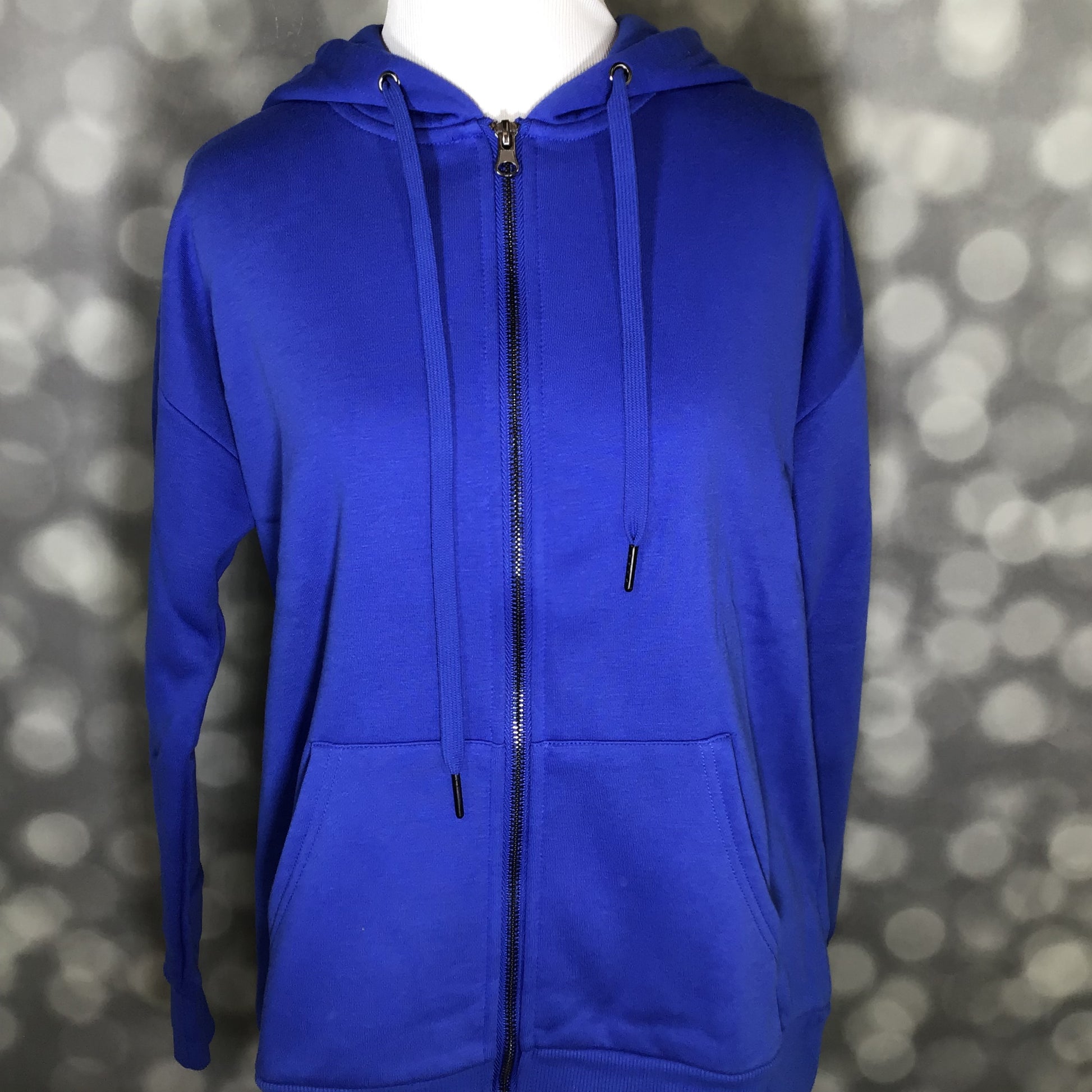 LuLaRoe LuLaRoe Essential Zip Hoodie - Solid Royal Blue 