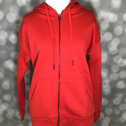 LuLaRoe LuLaRoe Essential Zip Hoodie - Solid True Crimson 