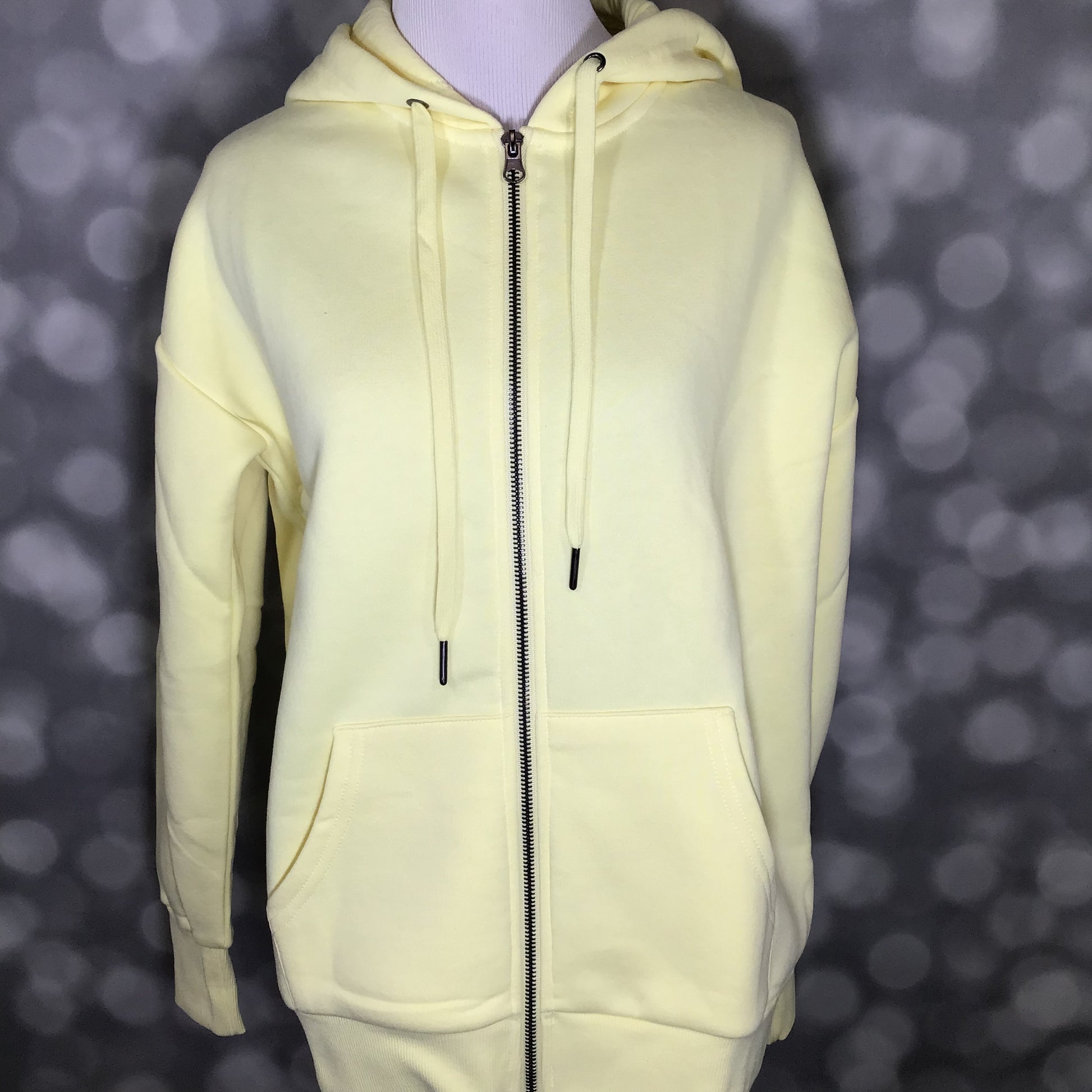 LuLaRoe LuLaRoe Essential Zip Hoodie - Solid Soft Citron 
