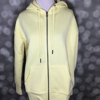 LuLaRoe LuLaRoe Essential Zip Hoodie - Solid Soft Citron 