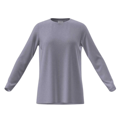 LuLaRoe Sharon Long Sleeve Top - Solid Soft Lavender - front view