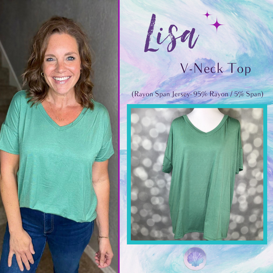 LuLaRoe Lisa - Solid Dusty Green 