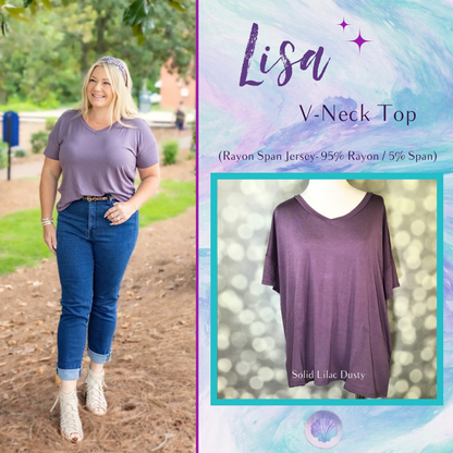 LuLaRoe Lisa - Solid Lilac Dusty 