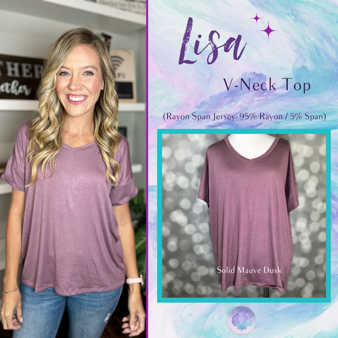 LuLaRoe Lisa - Solid Mauve Dusk H 