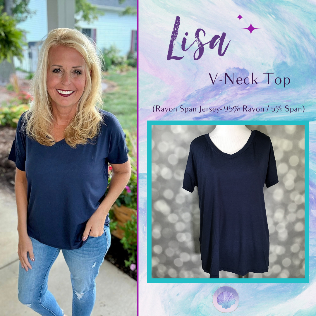 LuLaRoe Lisa - Solid Navy B-740 