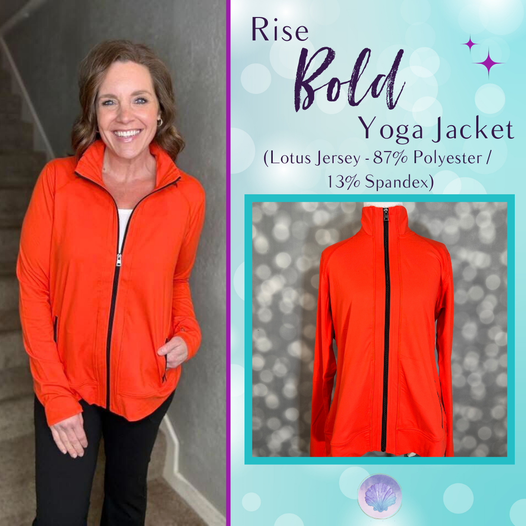 LuLaRoe LuLaRoe RISE Bold Yoga Jacket – Solid Grenadine Red 