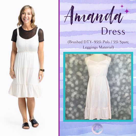LuLaRoe Amanda Dress – Solid Soft Ivory