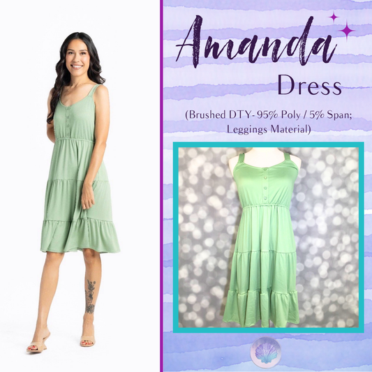 LuLaRoe Amanda Dress – Solid Soft Sage