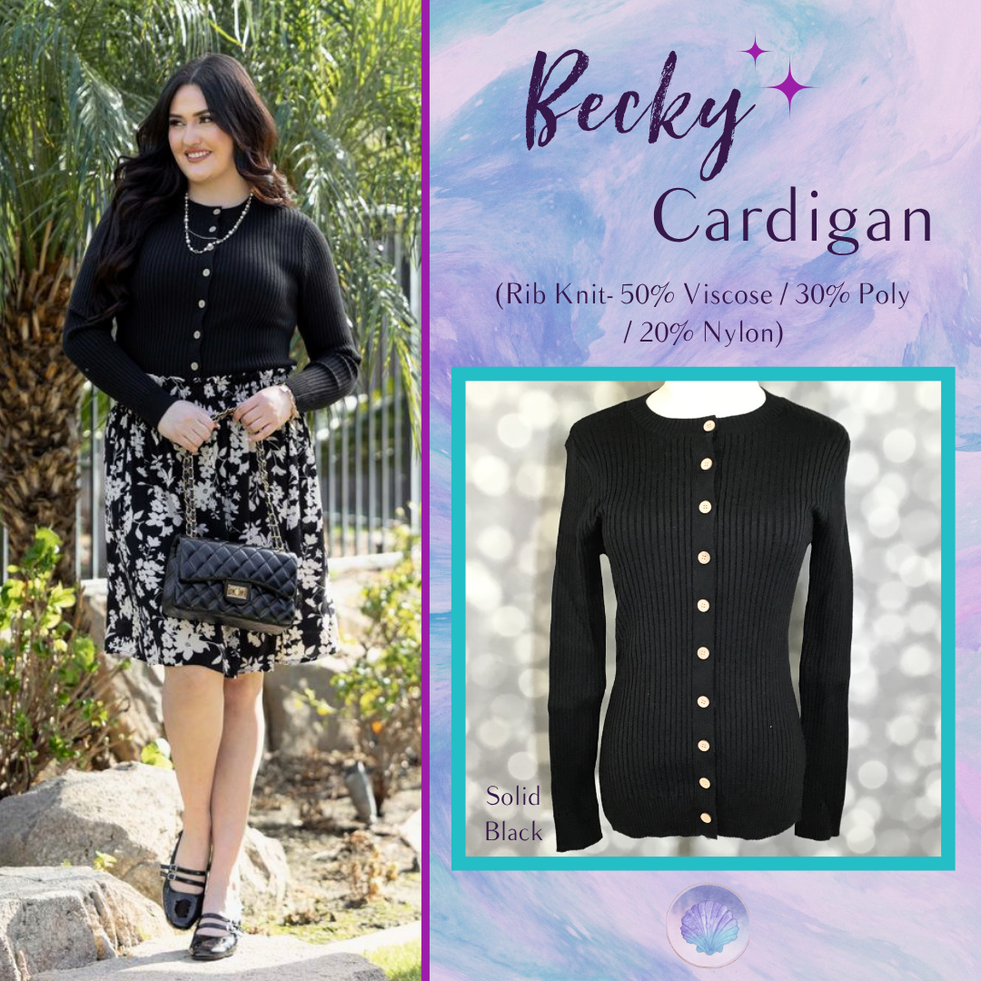 LuLaRoe LuLaRoe Becky Cardigan - Solid Black 