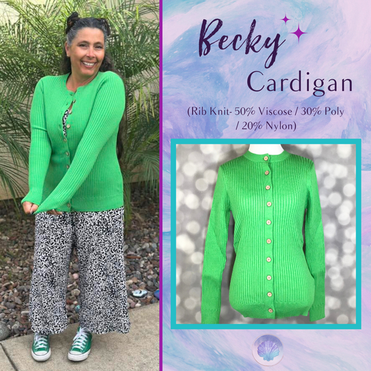 LuLaRoe LuLaRoe Becky Cardigan - Solid Fresh Clover Green 