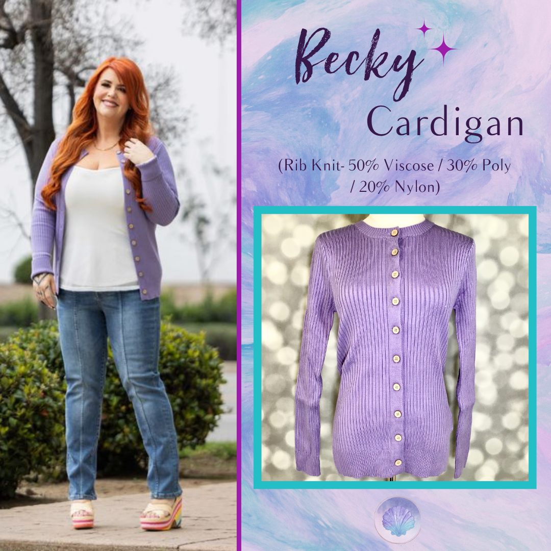 LuLaRoe LuLaRoe Becky Cardigan - Solid Lavender 