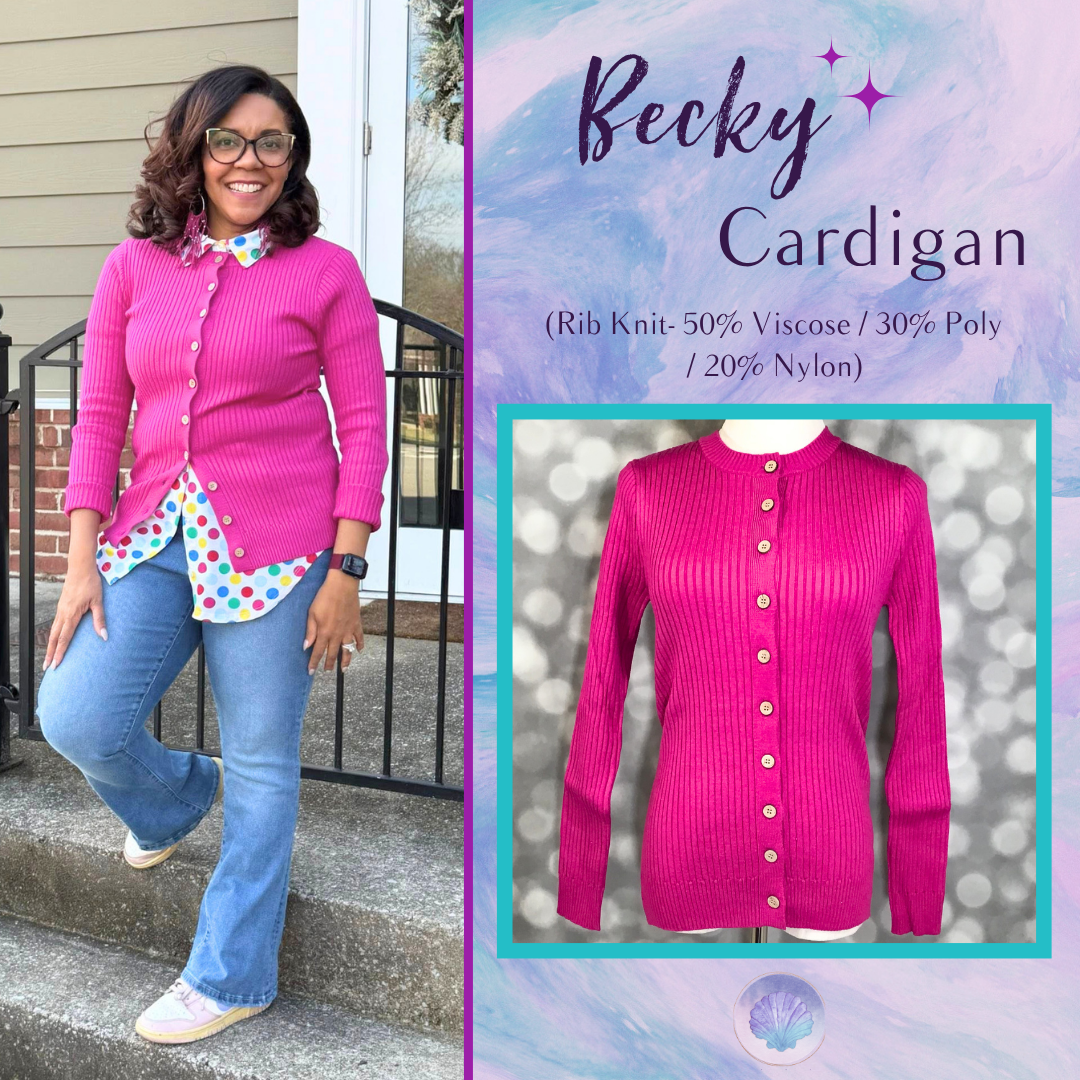 LuLaRoe LuLaRoe Becky Cardigan - Solid Magenta Pink 