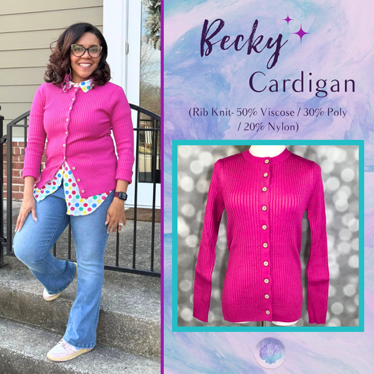 LuLaRoe LuLaRoe Becky Cardigan - Solid Magenta Pink 