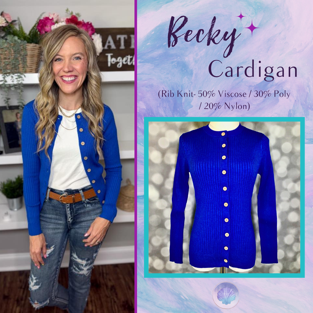 LuLaRoe LuLaRoe Becky Cardigan - Solid Royal Blue 