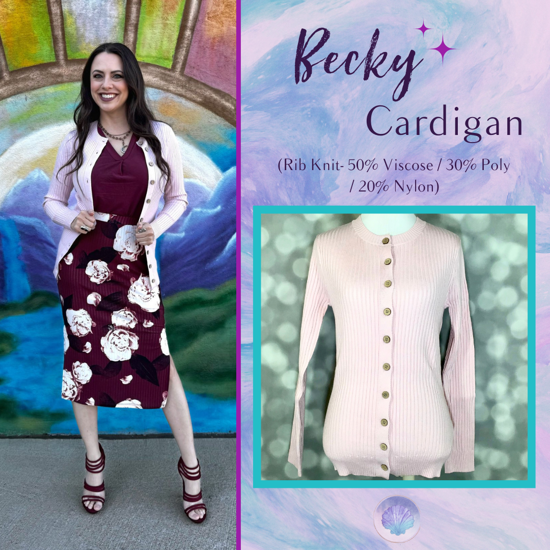 LuLaRoe LuLaRoe Becky Cardigan - Solid Soft Ballet Pink 