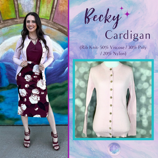 LuLaRoe LuLaRoe Becky Cardigan - Solid Soft Ballet Pink 