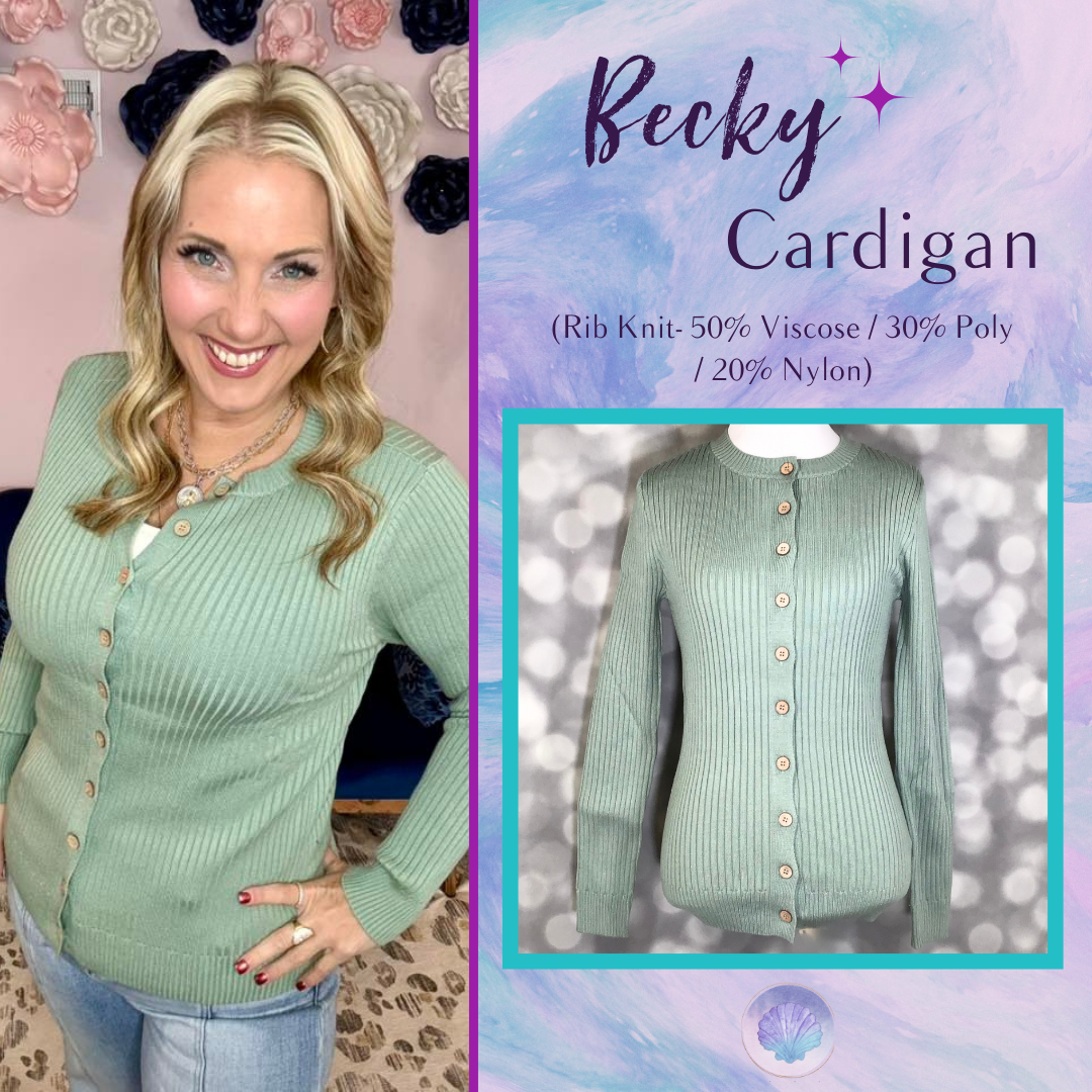 LuLaRoe LuLaRoe Becky Cardigan - Solid Soft Sea Glass Green 