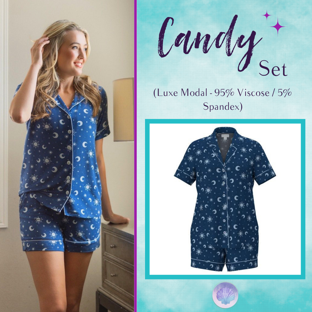LuLaRoe Candy PJ Set - Midnight Moonlight