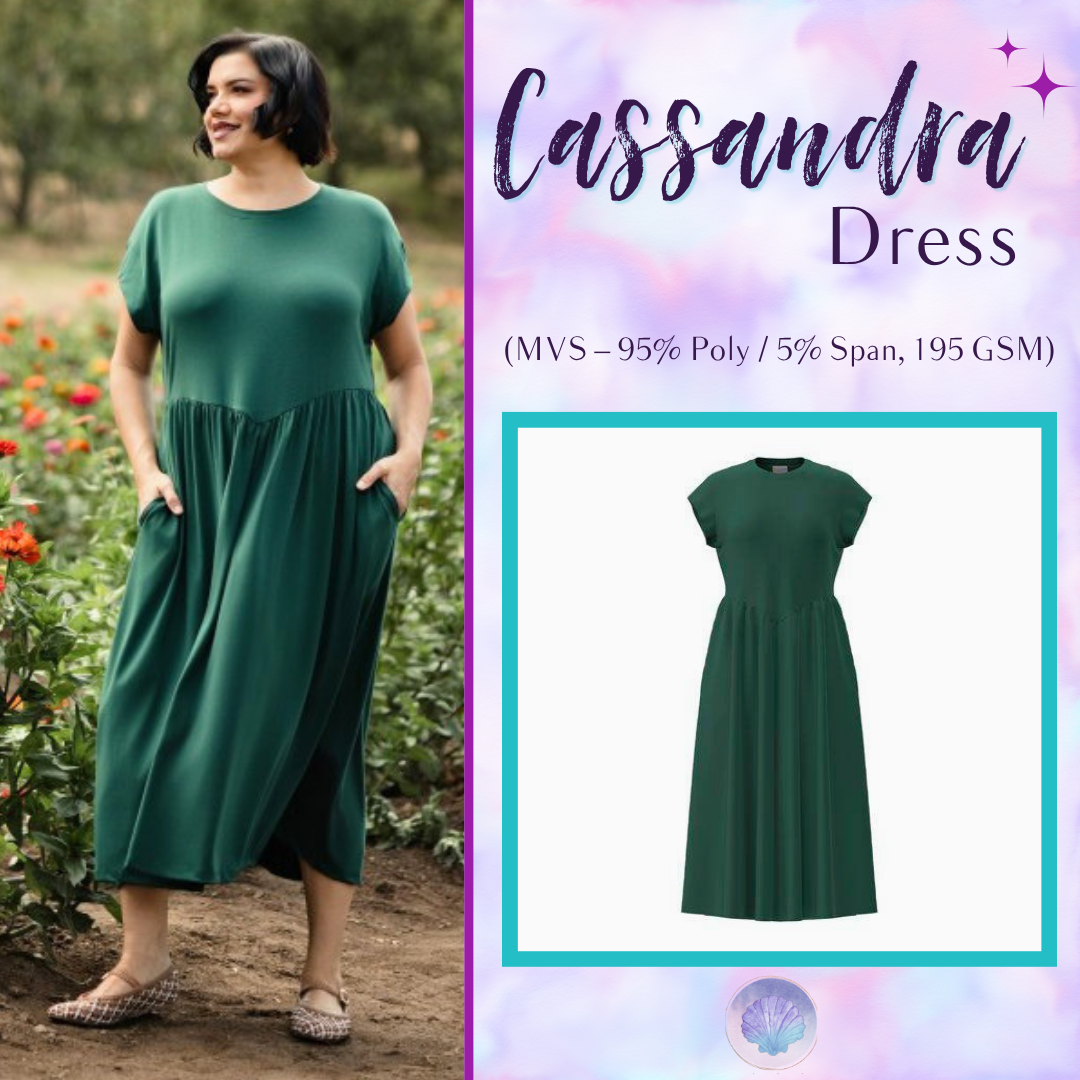 LuLaRoe Cassandra Cap Sleeve Midi Dress – Solid Forest Green – view 1