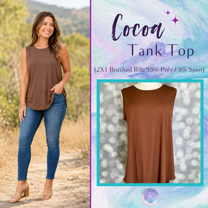 LuLaRoe Cocoa Sleeveless Top - Solid Espresso Brown