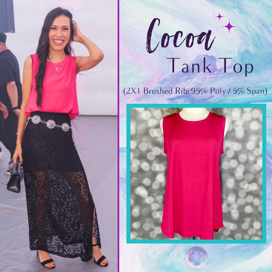 LuLaRoe Cocoa Sleeveless Top - Solid Vibrant Fuchsia