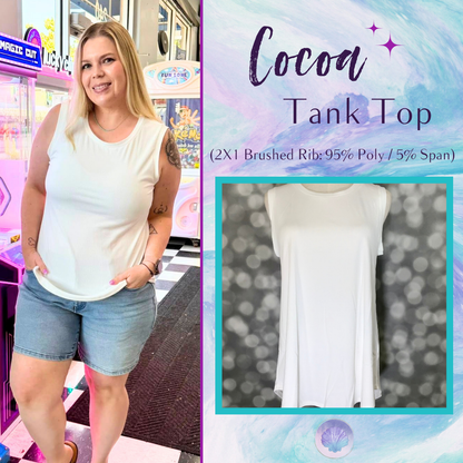 LuLaRoe Cocoa Sleeveless Top - Solid White