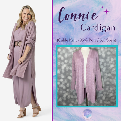 LuLaRoe Connie Lightweight Overlay - Solid Dusty Mauve